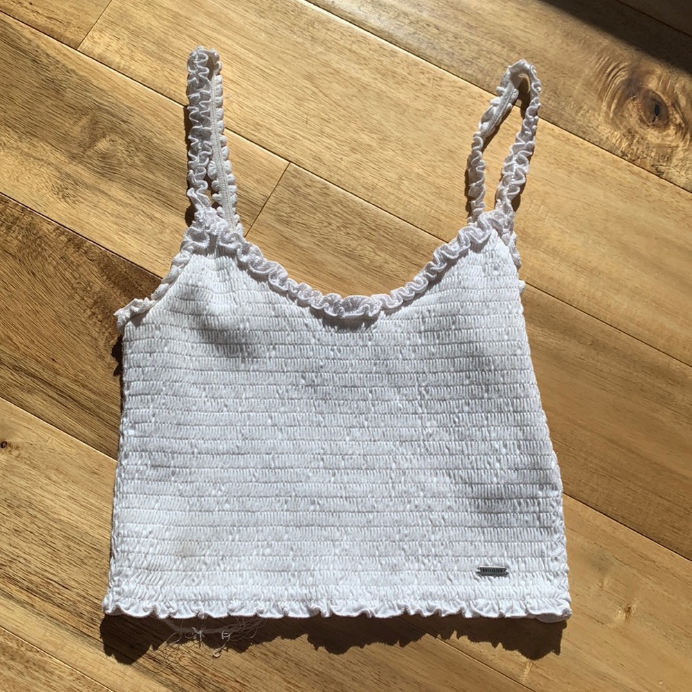 Hollister Ruffle and Ruched Tank Top